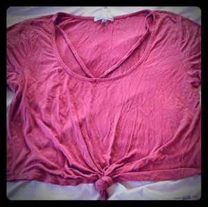 Charlotte russ tied crop top